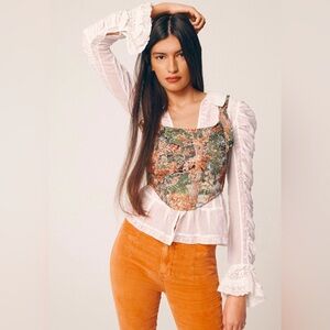 Free People High Valley Tapestry Corset XS